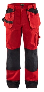 Afbeeldingen van Blåkläder Werkbroek 1503 Rood Zwart C148