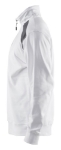 Afbeeldingen van Sweatshirt bi-colour met halve rits l wit/don