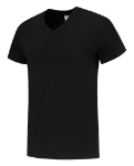 Afbeeldingen van T-shirt V Hals Fitted Black M