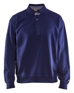 Afbeeldingen van Blåkläder Polo Sweatshirt 3370 Marine Blauw L
