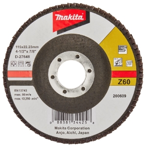 Afbeeldingen van Makita D-27648 Lamellenschuurschijf 115mm Z60