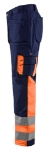 Afbeeldingen van Werkbroek High Vis C52 Marineblauw/Oranje