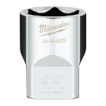 Afbeeldingen van MILWAUKEE® Dop 1/2˝ FOUR FLAT™ 1/2 Drive Socket Metric Standard - 22 mm