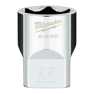 Afbeeldingen van MILWAUKEE® Dop 1/2˝ FOUR FLAT™ 1/2 Drive Socket Metric Standard - 22 mm