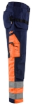 Afbeeldingen van Werkbroek High Vis C52 Marineblauw/Oranje