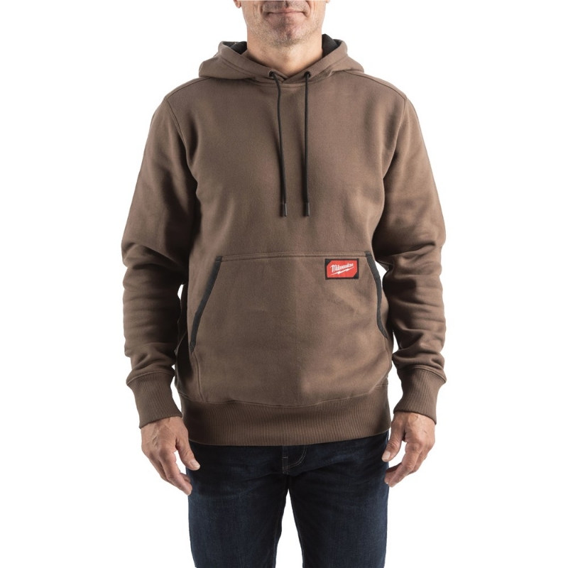 Afbeeldingen van MILWAUKEE® Werk hoodie medium gewicht WH MW BR M