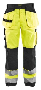 Afbeeldingen van Werkbroek High Vis D128 High Vis Geel/Zwart