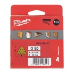 Afbeeldingen van MILWAUKEE® Schuurmachine Schuurpapier 93 x 93 mm HP 93 x 93 H&L GR 80 - 10 pcs
