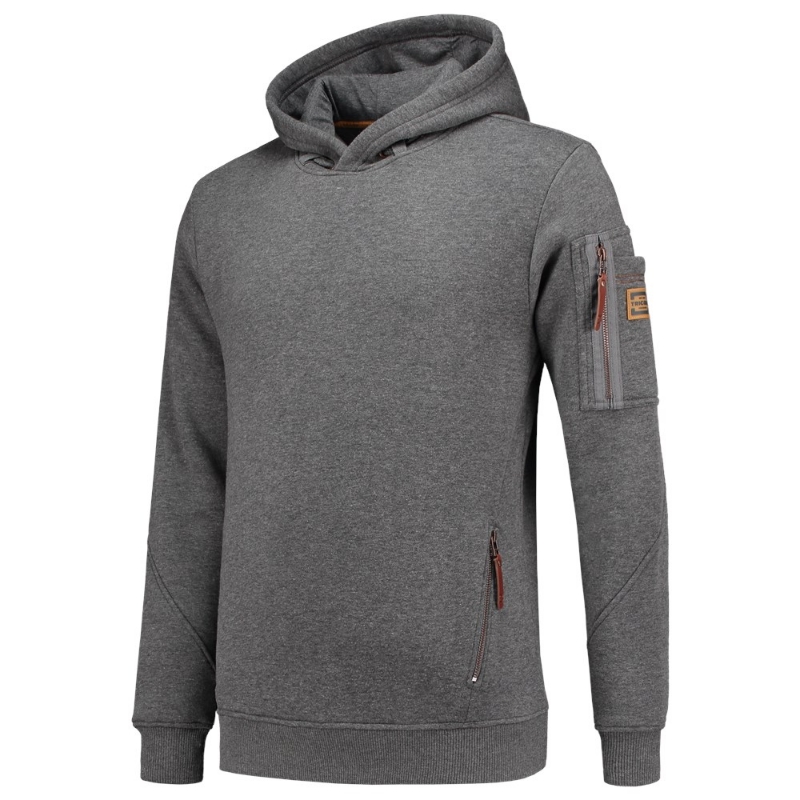 Afbeeldingen van Sweater Premium Capuchon Stonegreymel L