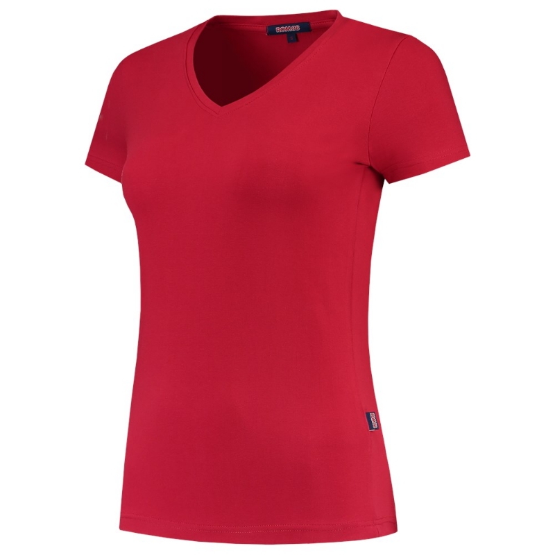 Afbeeldingen van TRICORP CASUAL T-shirt V Hals Fitted Dames 101008