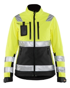 Afbeeldingen van Dames Softshell jack High Vis L