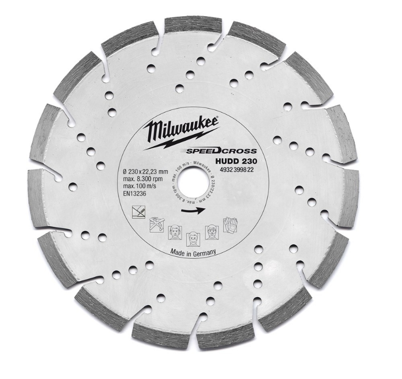 Afbeeldingen van MILWAUKEE® SpeedCross diamantslijpschijf HUDD 230 mm - 1 pc