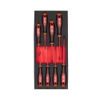 Afbeeldingen van MILWAUKEE® Foam inlay VDE Tri-Lobe schroevendraaierset (8-delig) VDE Trilobe Screwdriver Set Foam Insert - 8 pcs