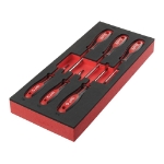Afbeeldingen van MILWAUKEE® Foam Inlay schroevendraaier TX Set 2 (6 delig) Screwdriver TX Set 2 Foam Insert - 6 pc