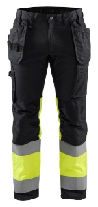 Afbeeldingen van High Vis werkbroek met stretch en gereed