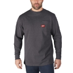 Afbeeldingen van Work T-shirt long sleeve grijs WTLSG-M 