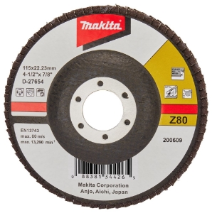 Afbeeldingen van Makita D-27654 Lamellenschuurschijf 115mm Z80