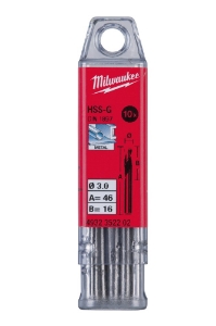 Afbeeldingen van MILWAUKEE® HSS-G metaalboor HSSGS 4.50 x 58 - 10 pcs