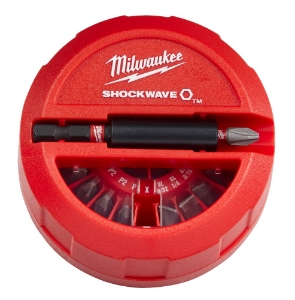 Afbeeldingen van MILWAUKEE® SHOCKWAVE™ IMPACT DUTY schroefbitset ShW PUCK Set (15pc)