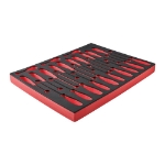 Afbeeldingen van MILWAUKEE® Lege foam inlays voor stalen gereedschapswagens Empty 23 pc Trilobe Screwdriver Foam Insert