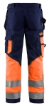 Afbeeldingen van Werkbroek High Vis C52 Marineblauw/Oranje