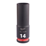 Afbeeldingen van MILWAUKEE® Slagdop 3/8 lang 14 mm 3/8" impact socket deep - 1 pc