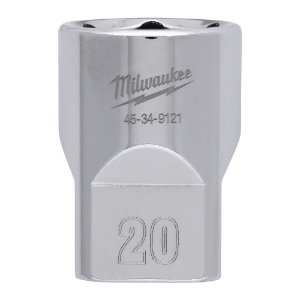 Afbeeldingen van MILWAUKEE® Dop 1/2˝ FOUR FLAT™ 1/2 Drive Socket Metric Standard - 20 mm