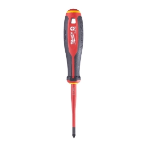 Afbeeldingen van MILWAUKEE® Schroevendraaier VDE Tri-lobe PZ/ SL1 X80 Tri-Lobe VDE Screwdriver PZ/ SL1 x80