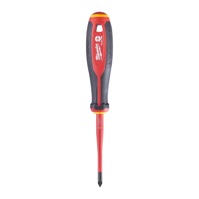 Afbeeldingen van MILWAUKEE® Schroevendraaier VDE Tri-lobe PZ/ SL1 X80 Tri-Lobe VDE Screwdriver PZ/ SL1 x80