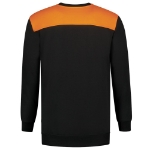 Afbeeldingen van Sweater Bicolor Naden BlackOrange XL