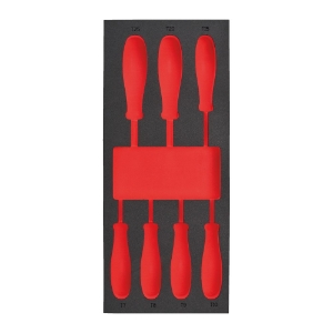 Afbeeldingen van MILWAUKEE® Lege foam inlays voor stalen gereedschapswagens Empty 7 pc Screwdriver TX Set 1 Foam Insert