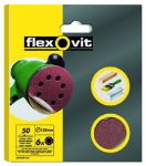 Afbeeldingen van Flexovit Klitschuurschijf met stofgaten Prepack A203