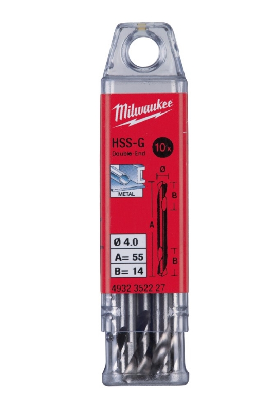 Afbeeldingen van MILWAUKEE® HSS-G metaalboor 4.10 x 55 - 10 pcs