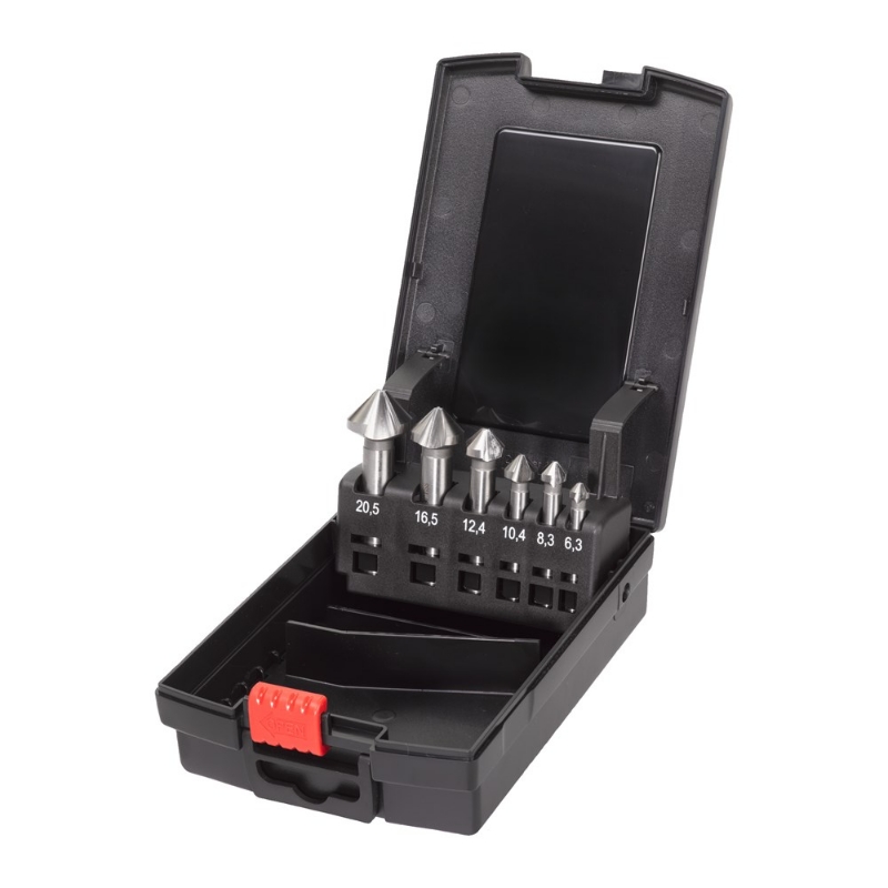 Afbeeldingen van MILWAUKEE® Baliedisplay set HSS Carbide (6-delig) Countersink set HSS Co - 6 pc