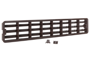 Afbeeldingen van Kunststof plintrooster 458x75mm donkerbruin