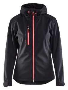 Afbeeldingen van Blåkläder dames softshell Jack 4919 Zwart 