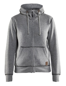 Afbeeldingen van Blåkläder dames Hooded Sweatvest 3373 Grijs 