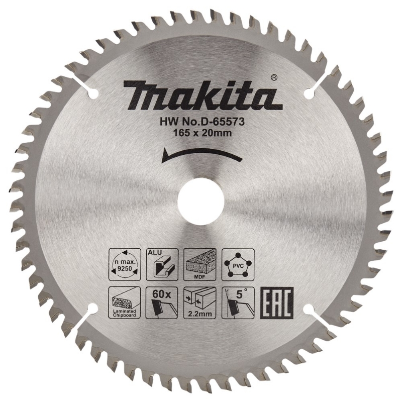 Afbeeldingen van Makita Zaagb multi 165x20 60T 5g D-65573