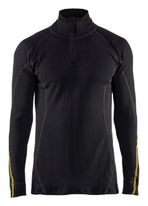 Afbeeldingen van Vlamvertragend Onderhemd met halve rits 