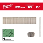Afbeeldingen van MILWAUKEE® Brad spijkers, 18 gauge, dunne kop 18G / 25 mm / RC / G / SC1 - 5.000 pc