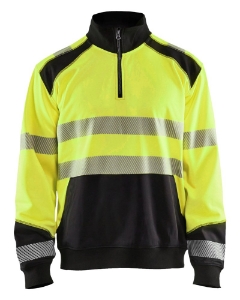 Afbeeldingen van Sweatshirt met halve rits High Vis XL