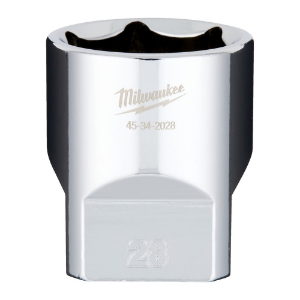 Afbeeldingen van MILWAUKEE® Dop 1/2˝ FOUR FLAT™ 1/2 Drive Socket Metric Standard - 28 mm