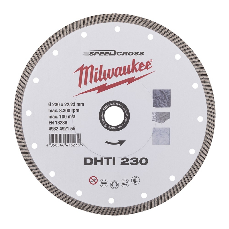 Afbeeldingen van MILWAUKEE® Doorslijpschijf Speedcross DHTi Speedcross DHTI 230 mm - 1 pc