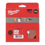 Afbeeldingen van MILWAUKEE® Schuurpapier voor vlakschuurmachines ⌀125 & 150 mm 150 mm H&L GR 240 - 10 pc