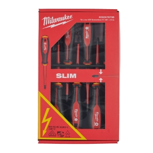 Afbeeldingen van MILWAUKEE® Schroevendraaierset VDE Tri-lobe SL/PH/PZ (7-delig) Tri-Lobe VDE Screwdriver PZ SET - 7pc