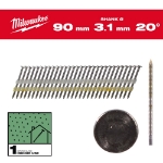 Afbeeldingen van MILWAUKEE® Draadnagels, 20°, ronde kop 20° Round Head 90 mm / RS / B / SC1 - 1.750 pc