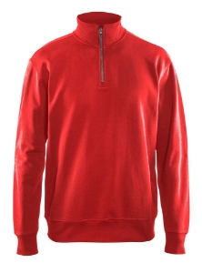 Afbeeldingen van Sweatshirt met halve rits 4XL