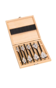 Afbeeldingen van MILWAUKEE® Set speedboren in houten kistje (8-delig) FB Set - 8 pcs