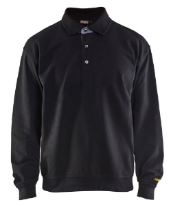 Afbeeldingen van Blåkläder Polo Sweatshirt 3370 Zwart XXL