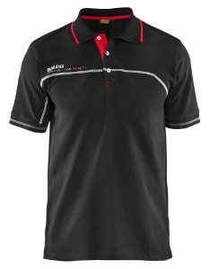 Afbeeldingen van Blåkläder Branded Poloshirt 3327 Zwart Rood L